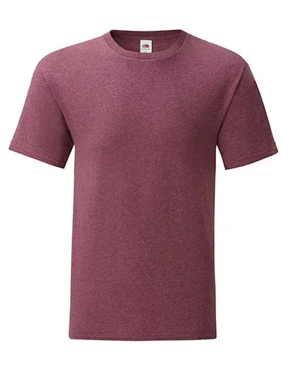 Heren T-shirt Fruit of the loom 61-430-0 in Heren T-shirt Fruit of the loom 61-430-0 - Heather Burgundy