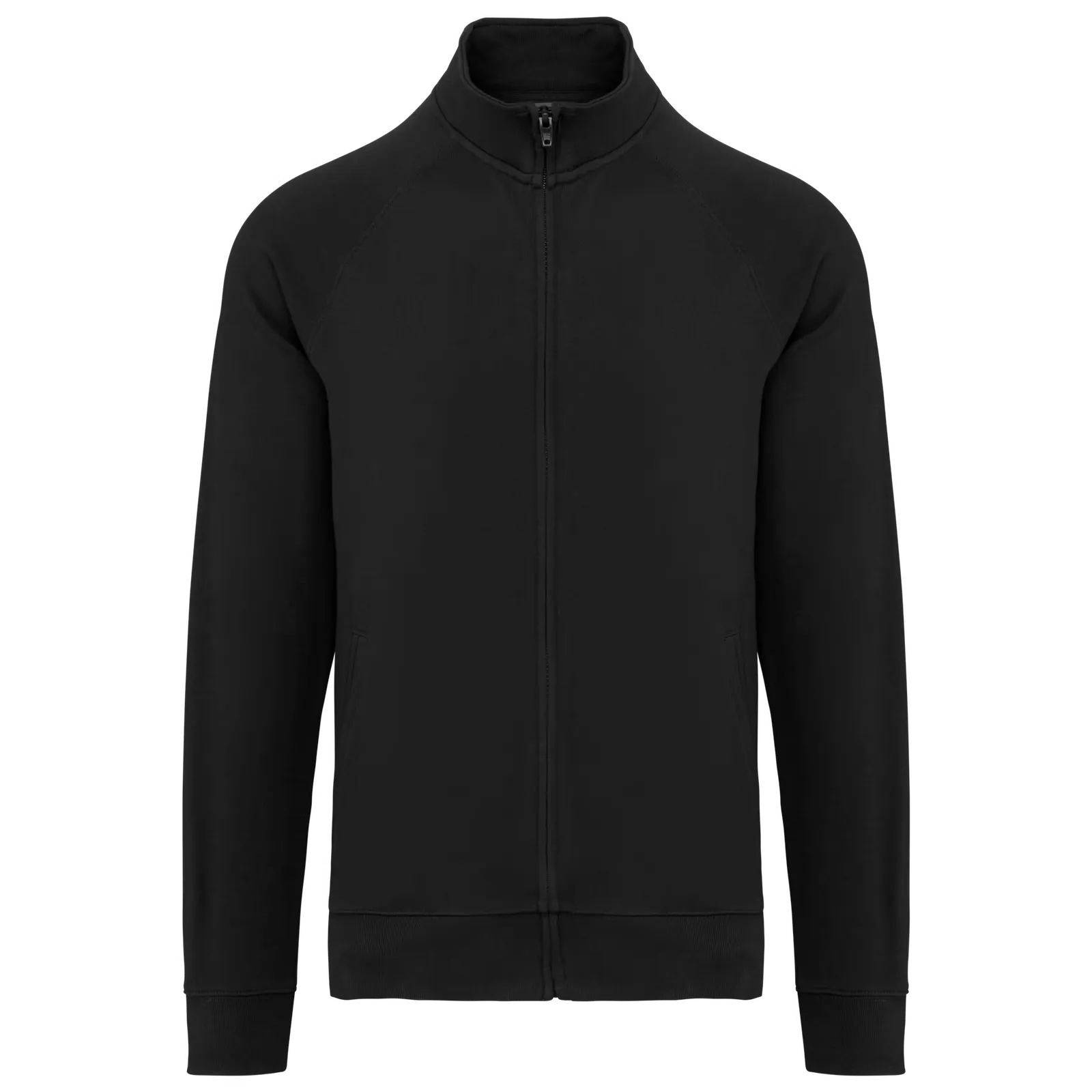 Werktrui WK406 met raglan mouwen in Werktrui WK406 met raglan mouwen Zwart