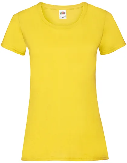 Dames T-shirts fruit of the loom value weight 61-372-0 in Dames T-shirts fruit of the loom value weight 61-372-0 - Yellow