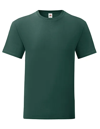 Heren T-shirt Fruit of the loom 61-430-0 in Heren T-shirt Fruit of the loom 61-430-0 - Forest Green