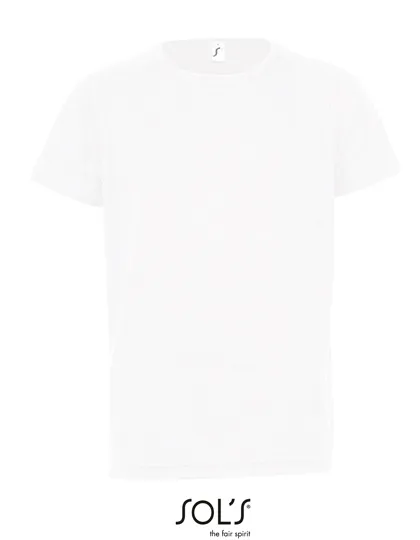 Kinder Sportshirt Raglan Sols 01166 in Kinder Sportshirt Raglan Sols 01166 - White