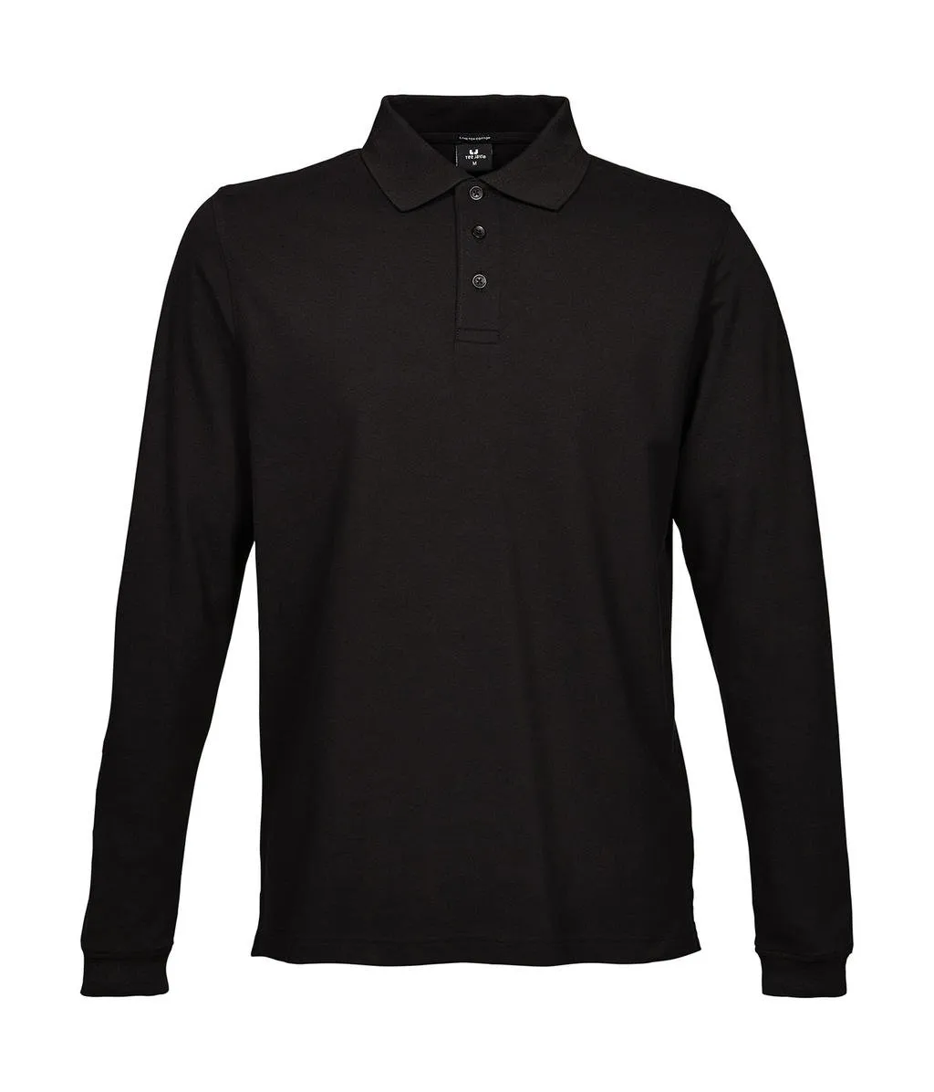 Heren Polo Lange Mouw Stretch Tee Jays 1406 productfoto