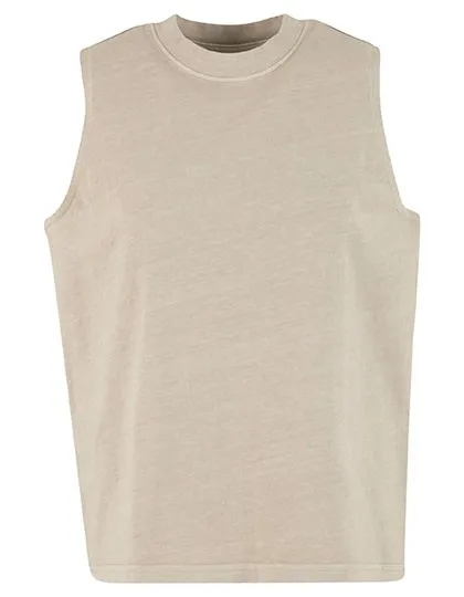 Dames T-Shirt Build Your Brand Vintage Washed Sleeveless Tee productfoto