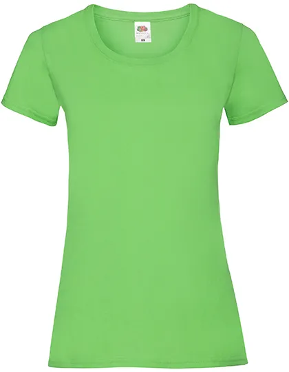 Dames T-shirts fruit of the loom value weight 61-372-0 in Dames T-shirts fruit of the loom value weight 61-372-0 - Lime