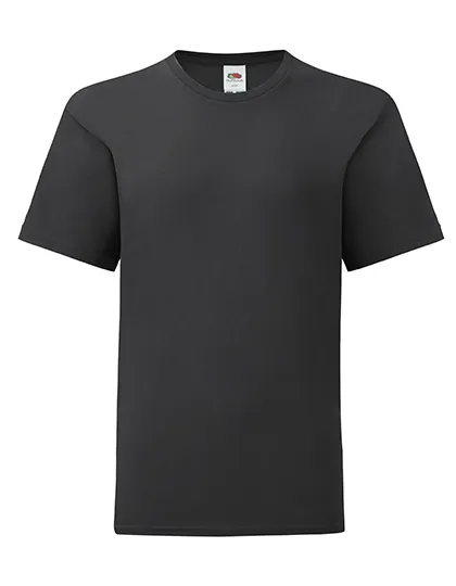 Kinder T-shirt Fruit of the Loom 61-023-0 Iconic in Kinder T-shirt Fruit of the Loom 61-023-0 Iconic - Black