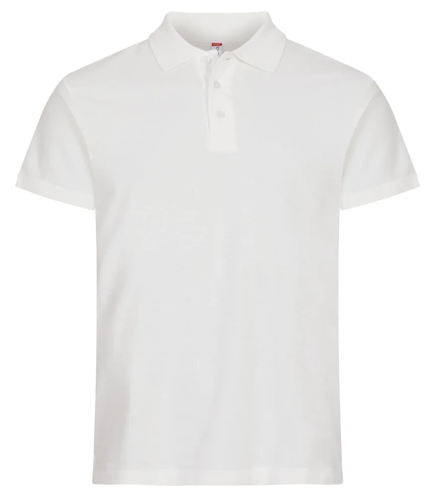 Heren Polo Clique Basic 028230 in Heren Polo Clique Basic 028230 Off Wit