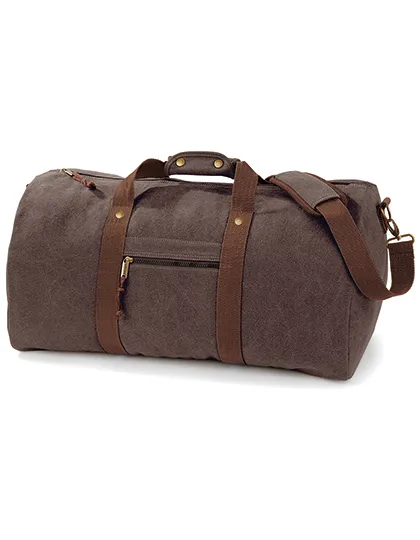 Reistas Holdall Desert Canvas Quadra QD613 in Vintage Brown