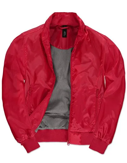 Dames jas B&C Trooper JW964 in Dames jas B&C Trooper JW964 Red-Warm Grey