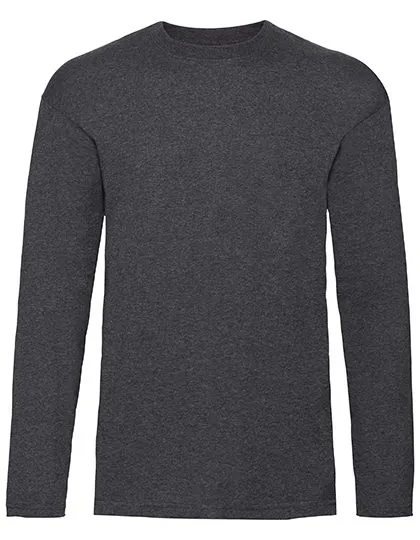 T-shirts lange mouw Fruit of the Loom 61-038-0 in T-shirts lange mouw Fruit of the Loom 61-038-0 - Dark Heather Grey
