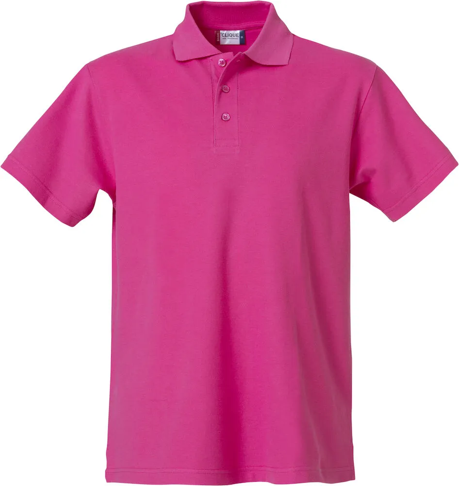 Heren Polo Clique Basic 028230 in Heren Polo Clique Basic 028230 helder Kersen