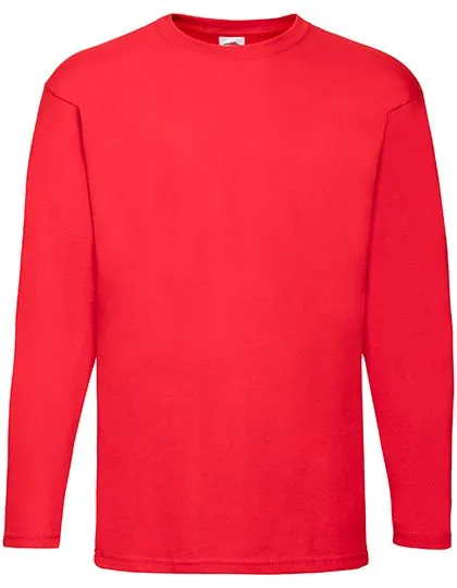 T-shirts lange mouw Fruit of the Loom 61-038-0 in T-shirts lange mouw Fruit of the Loom 61-038-0 - Red