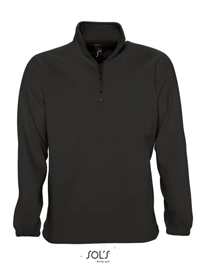 Heren Fleece Sweater Sol's Ness 56000 in Heren Fleece Sweater Sol's Ness 56000 Zwart