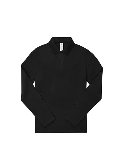 Dames polo B&C My Polo 210 Long Sleeve productfoto