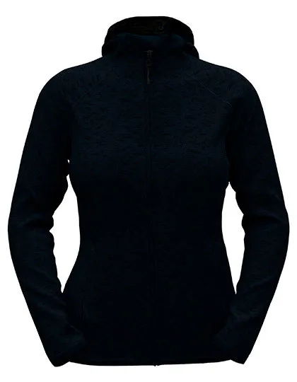 Dames Fleece Vest met Capuchon ST5560 in Dames Fleece Vest met Capuchon ST5560 Blue Midnight Heather
