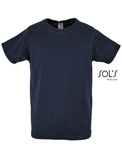 Kinder Sportshirt Raglan Sols 01166 in Kinder Sportshirt Raglan Sols 01166 - French Navy