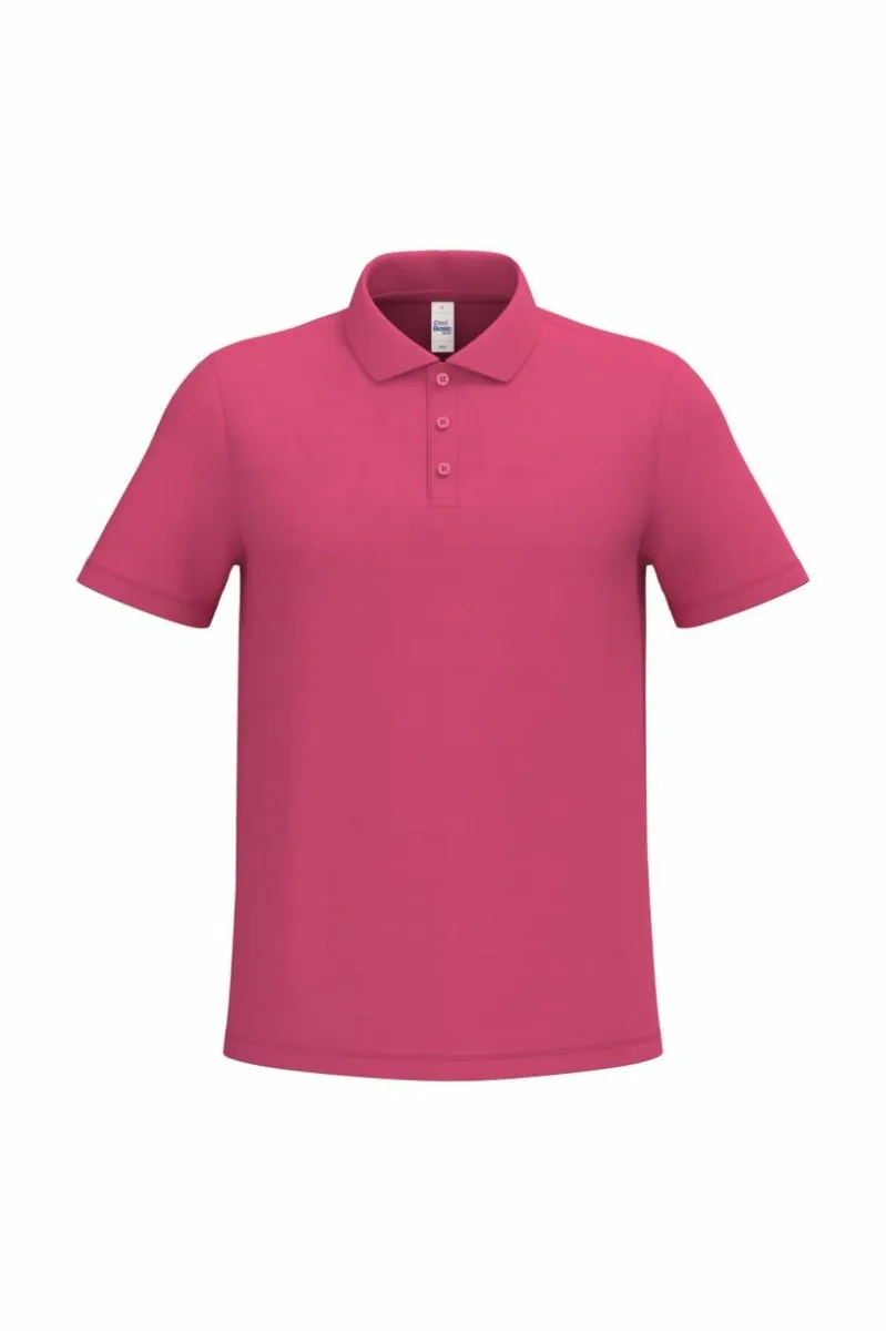 Goedkope Heren Polo iDeal Basic Brand in Fuchsia