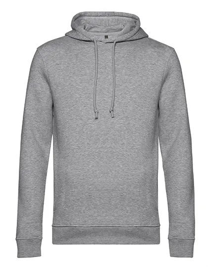 Organische Heren Hoodie B&C Inspire hooded WU33B in Organische Heren Hoodie B&C Inspire hooded WU33B - Heather Grey
