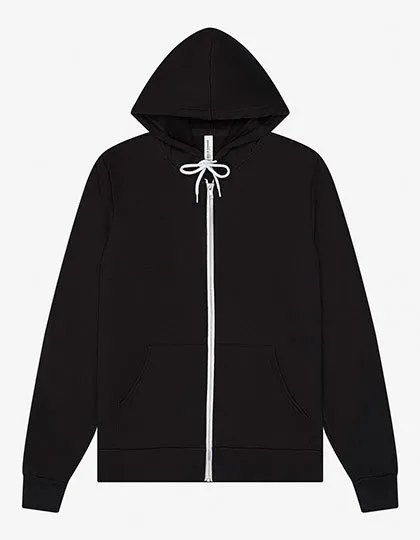 Hoodie Sweater Met Rits Bella Unisex Poly-Cotton 3739 in Hoodie Sweater Met Rits Bella Unisex Poly-Cotton 3739 Black