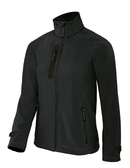 Dames Softshell Jas B&C X-LITE JW938 in zDames Softshell Jas B&C X-LITE JW938 Zwart