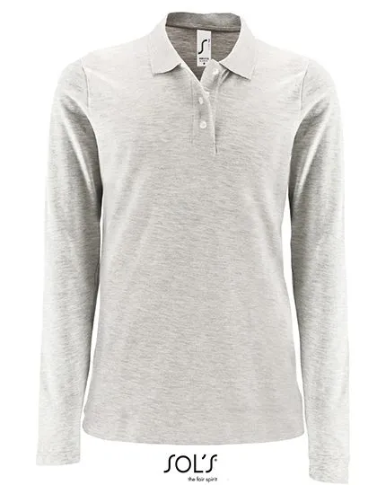 Dames Polo Lange Mouw Sol's 02083 productfoto