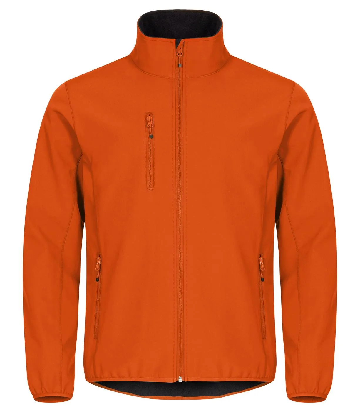 Heren Softshell Jas Clique Classic 0200910 in Heren Softshell Jas Clique Classic 0200910 diep oranje