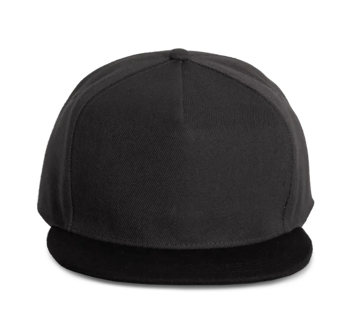 Snapback K-up KP159 in Snapback K-up KP159 Dark Grey-Zwart
