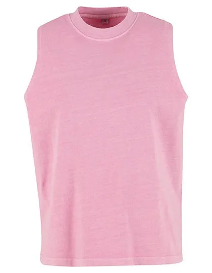 Dames T-Shirt Build Your Brand Vintage Washed Sleeveless Tee productfoto