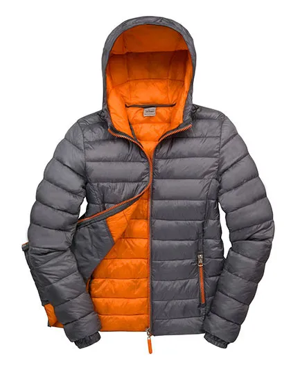 Dames Jas Result Snow Bird Hooded R194F in Dames Jas Result Snow Bird Hooded R194F Grey-Orange