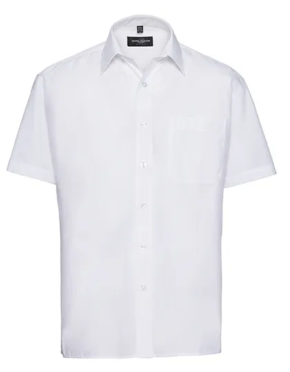 Overhemd Korte Mouw Russell Poplin R-935-M-0 productfoto