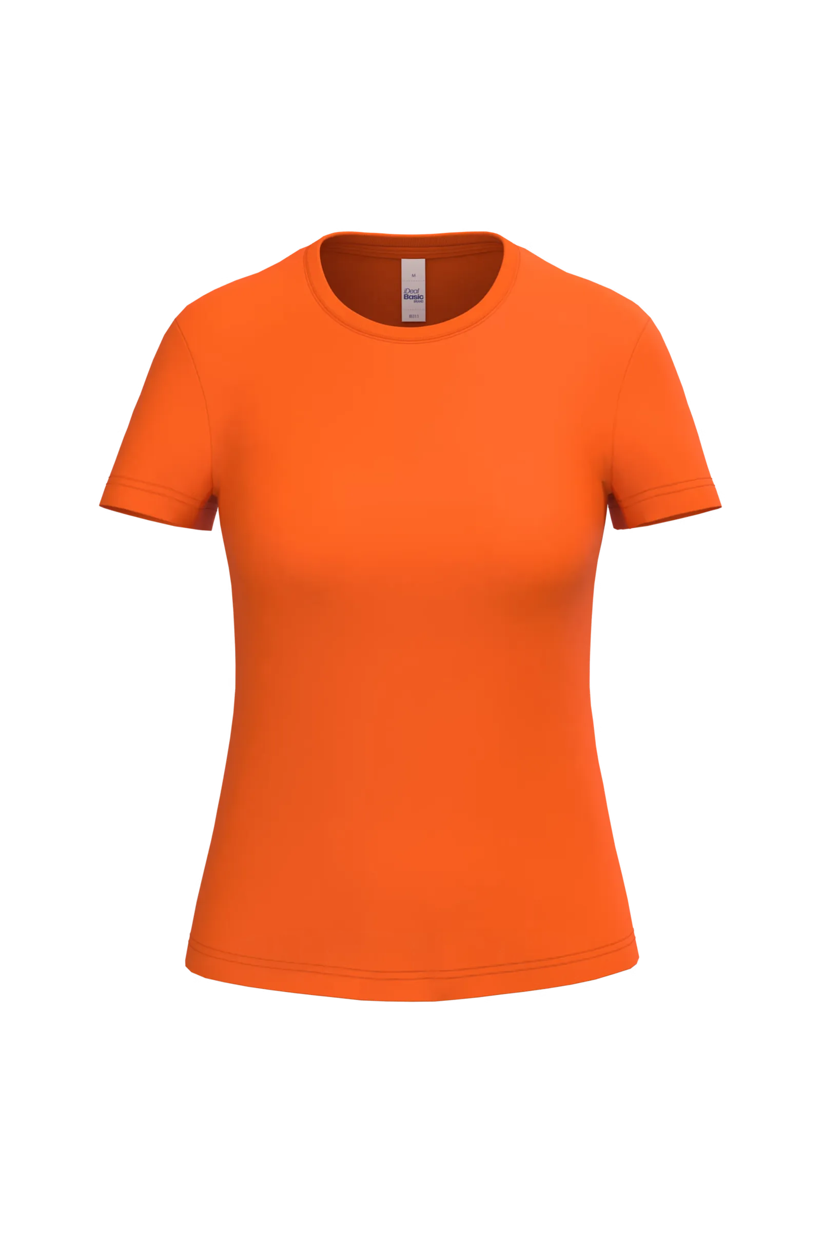 Goedkope Dames T-shirt iDeal Basic Brand IB311 in Goedkope Dames T-shirt iDeal Basic Brand IB311 - Orange