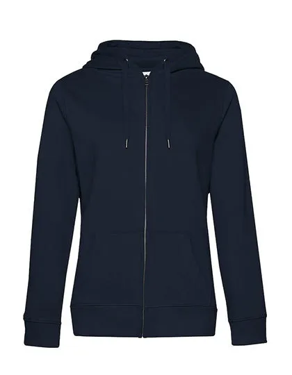 Dames Hoodie met rits B&C QUEEN WW03Q in Dames Hoodie met rits B&C QUEEN WW03Q - Navy