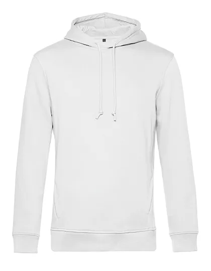 Organische Heren Hoodie B&C Inspire hooded WU33B in Organische Heren Hoodie B&C Inspire hooded WU33B - White