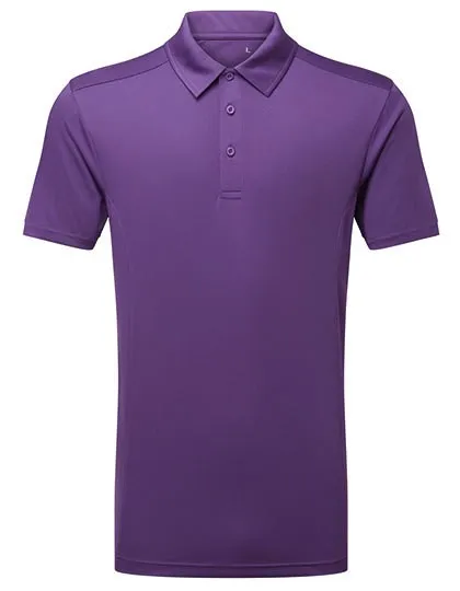 Heren Sport Polo TriDri Panelled scherpe prijzen in Bright Purple