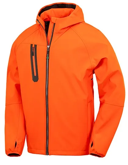 Heren Hoodie Softshell Jas Result R909X productfoto