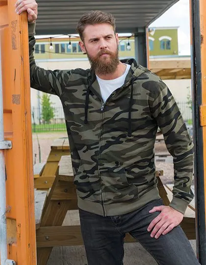 Heren Hoodie met rits Kustom Kit KK303 productfoto