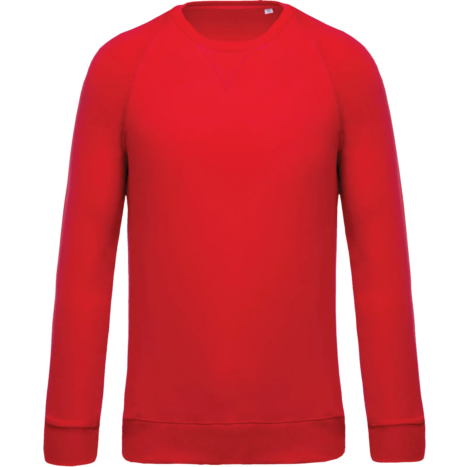 Heren Sweater Kariban BIO raglanmouwen K480 in Heren Sweater Kariban BIO raglanmouwen K480 Rood