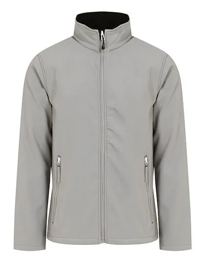 Heren Softshell Jas Regatta Ascender TRA762 in Heren Softshell Jas Regatta Ascender TRA762 Mineral Grey-Zwart