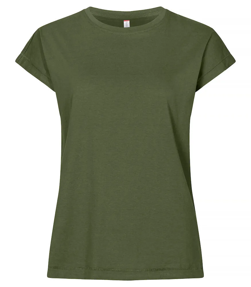 Dames T-shirt Clique Fashion Top 029005 in Legergroen