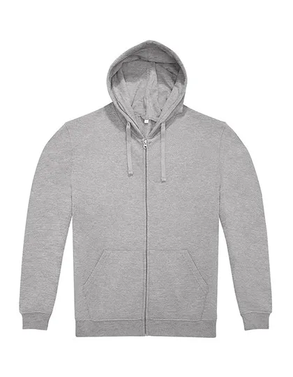 Heren Hoodie met Rits B&C WG009 productfoto