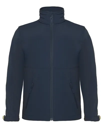 Kinder Softshell Jas Hoodie B&C JK969 in Kinder Softshell Jas Hoodie B&C JK969 navy