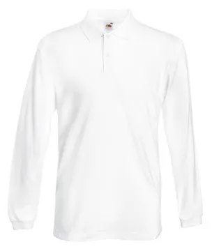 Kinder polo lange mouw Fruit of the Loom 63-201-0 productfoto
