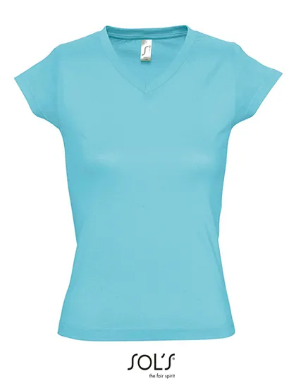Dames  T-shirt Sols V-Neck Victory 11388 in Dames  T-shirt Sols V-Neck Victory 11388 - Atoli Blue