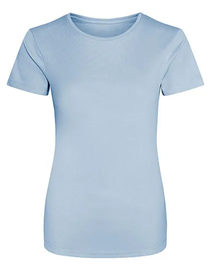 Dames Sportshirt AWDis JC005 in Dames Sportshirt AWDis JC005 - Sky Blue