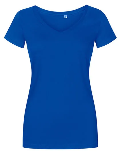 Dames T-shirt Promodoro V-Neck 1525 in Dames T-shirt Promodoro V-Neck 1525 - Azur Blue