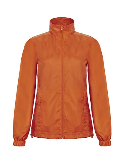 Dames Jas Windbreker Midseason B&C ID.601 JWI61 in Dames Jas Windbreker Midseason B&C ID.601 JWI61 oranje