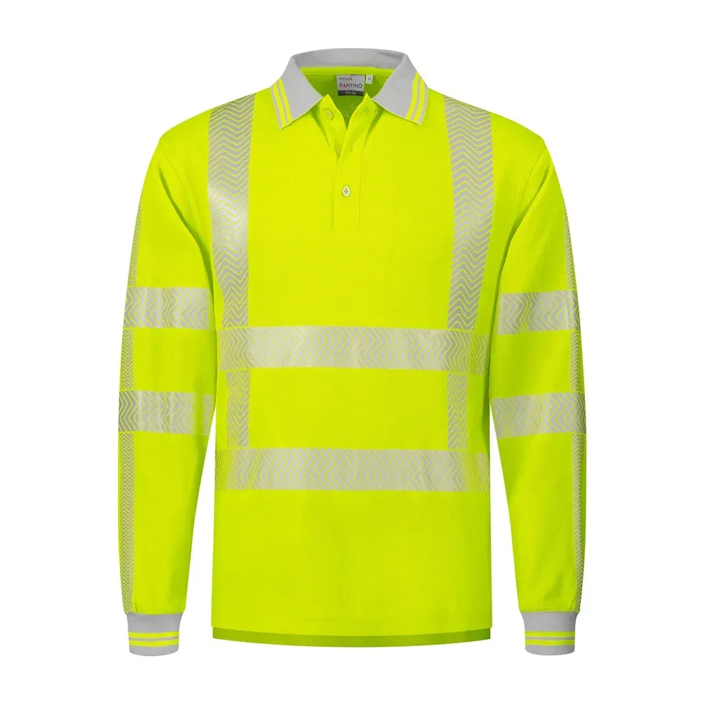 Veiligheids Poloshirt Lange mouw Santino Vancouver productfoto