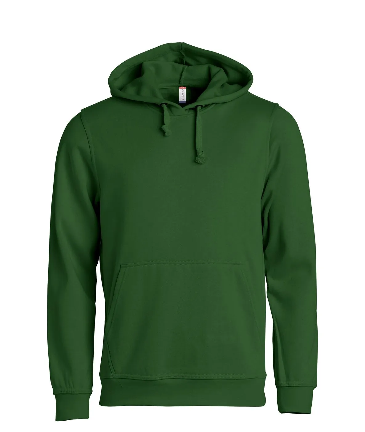 Heren Hoodie Basic Clique 021031 in Heren Hoodie Basic Clique 021031 - Flessen-Groen