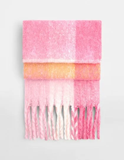 Sjaal Fluffy Check Beechfield B494R productfoto