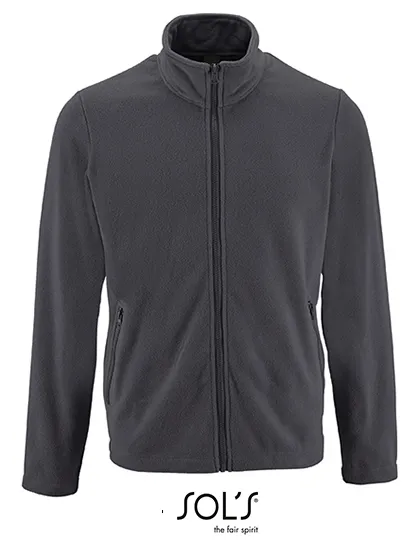 Heren Fleece Jas Sols Norman 02093 in Charcoal Grey