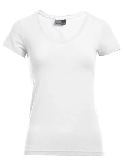 Dames T-shirt Promodoro Slim Fit V-Neck-T 3086 in Dames T-shirt Promodoro Slim Fit V-Neck-T 3086 - White